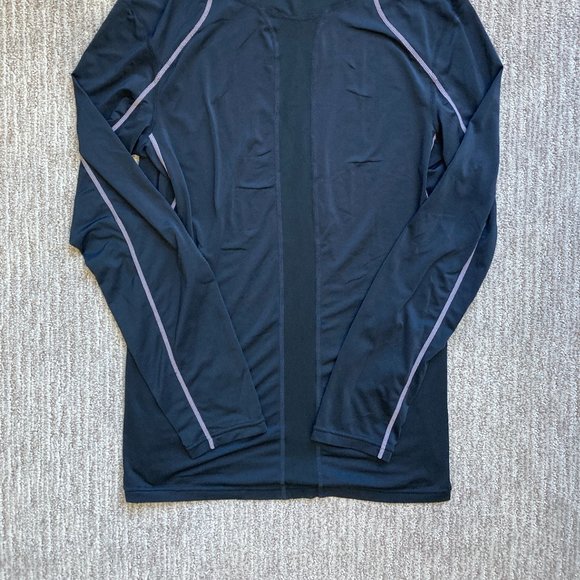 Lot of 2 Men's Small Nike Pro Dri Fit Fitted Long Sleeve Shirts Black Camo - Picture 7 of 8